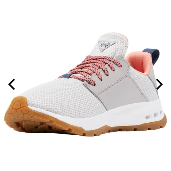 Columbia Shoes - Columbia PFG Tamiami 8 Grey Coral Mesh Trail Sneakers Hiking & Fishing Shoes